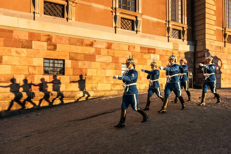 The royal guards outside the Royal palace