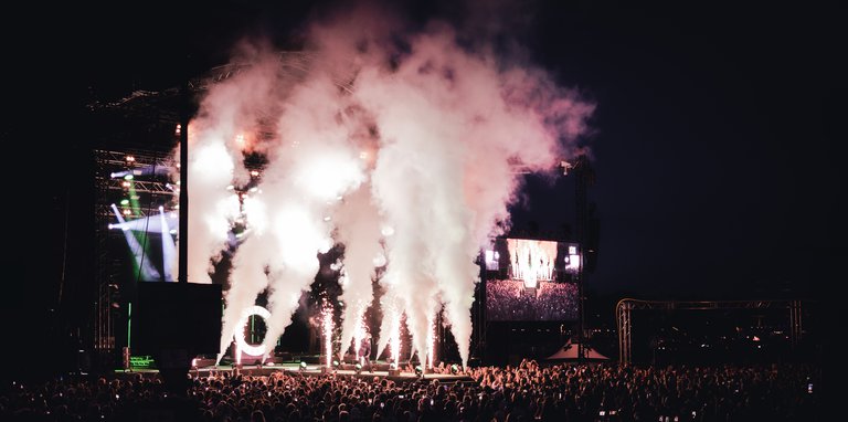 A huge outdoor concert in central Stockholm during the annual Culture Festival