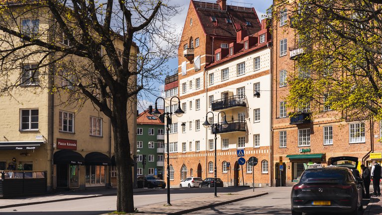 Råsunda. A street in the neighbourhood of Råsunda in northern Stockholm.