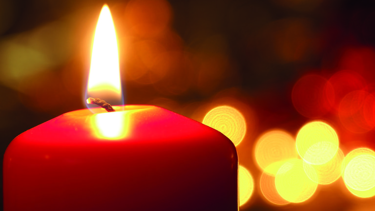 A candle.