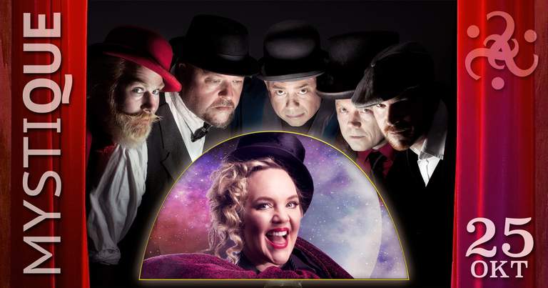 The performers all wearing different kinds of hats.
