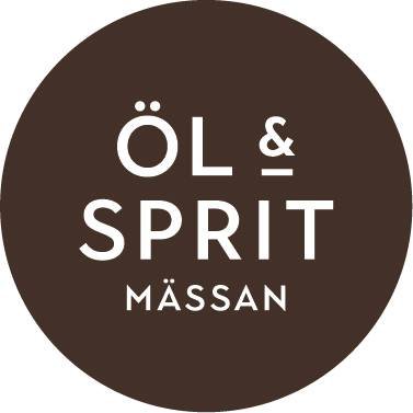 The text "Öl & Spritmässan" in a brown circle.