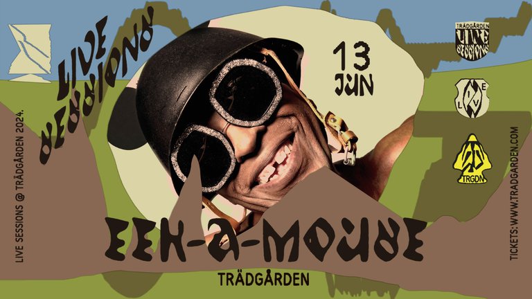 The information about the event and photo of Eek-A-Mouse