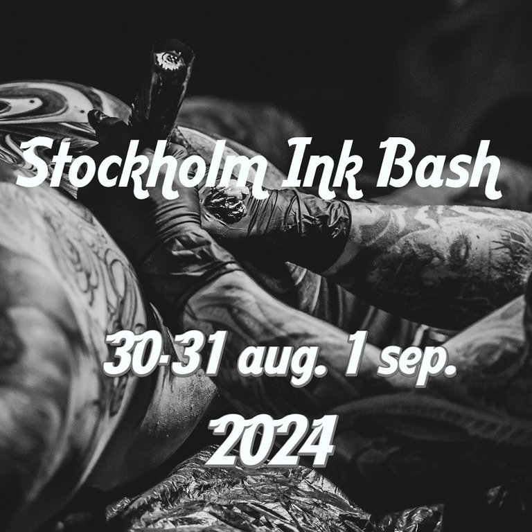 Text Stockholm INK BASH 30-31 aug. 1 sept. 2024.