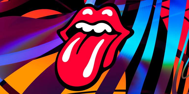 A mouth with a sticking out tongue.