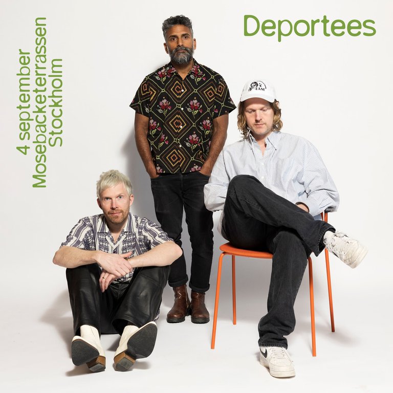 Press photo of the band The Deportees.