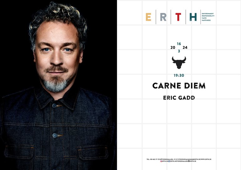 The information about the event and photo of the artist.