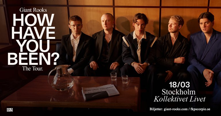 The information about the event and a photo of the musicians.