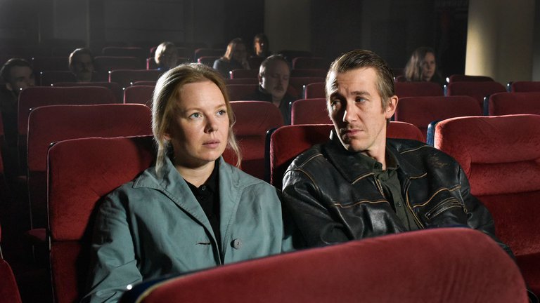 two people in the cinema