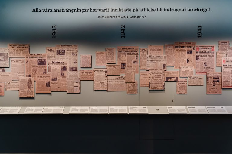 Museums in Stockholm. An exhibition att the Swedish Holocaust Museum.
