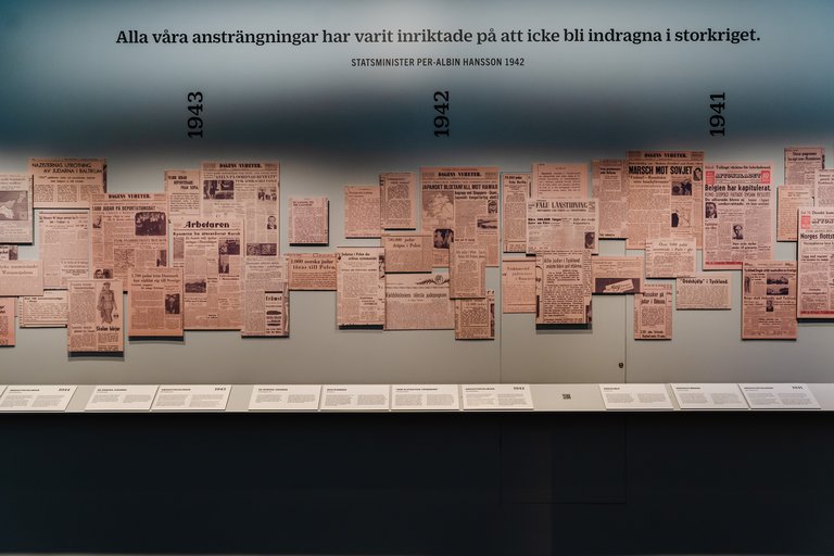 Museums in Stockholm. An exhibition att the Swedish Holocaust Museum.