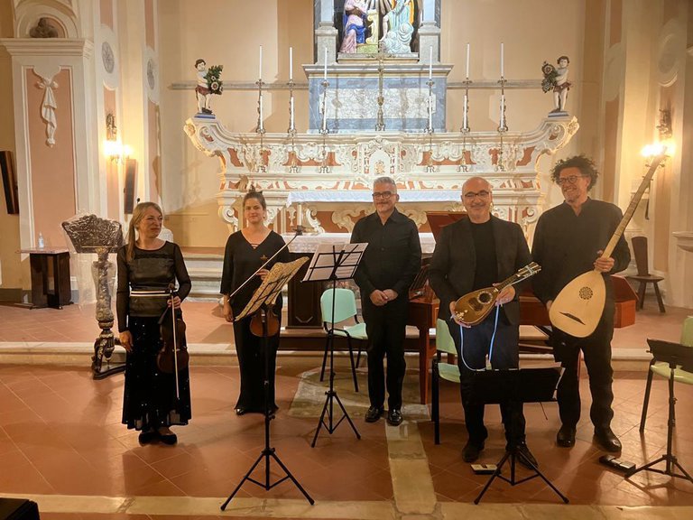 Musicians with their musical instruments.
