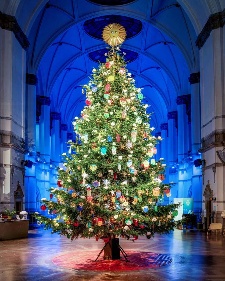 The annual Christmas tree at Nordiska Museet in Stockholm, 2022.