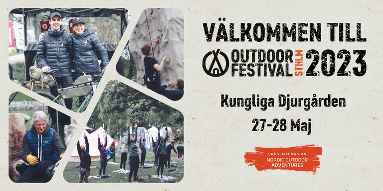 Children and adults engaged in different outdoor activities. Information about the event.