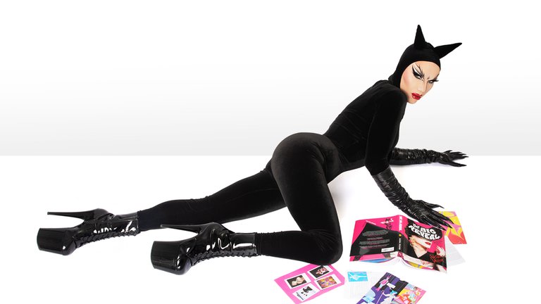 Sasha Velour in a black stage costume.