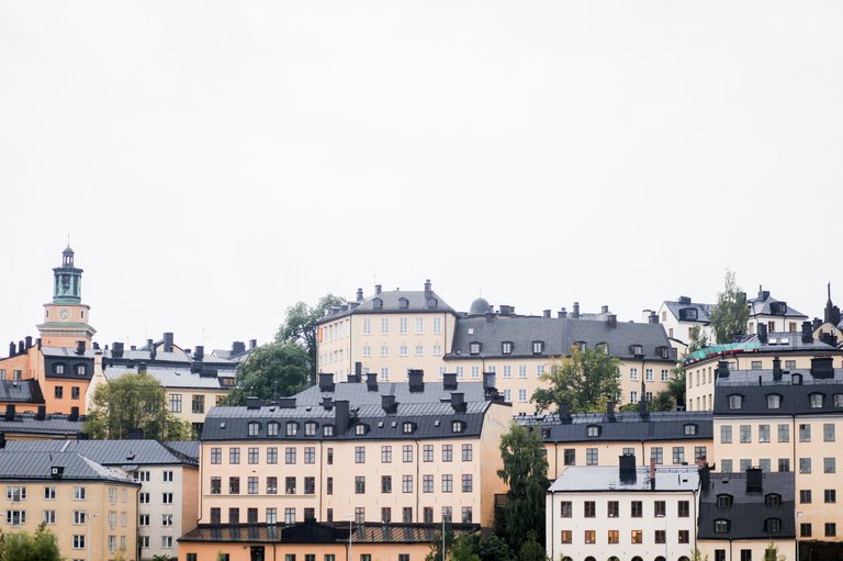 View over Mariaberget, Södermalm.