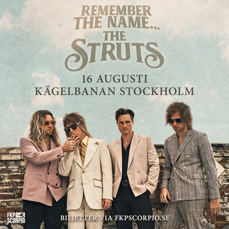 A photo of the band The Struts.