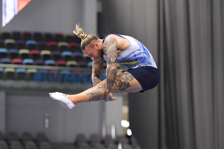 A trampoline jumper.