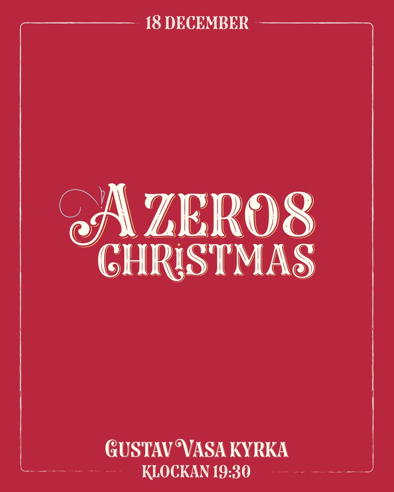 A Zero8 Christmas - Christmas concert with the world renowned men's chorus Zero8