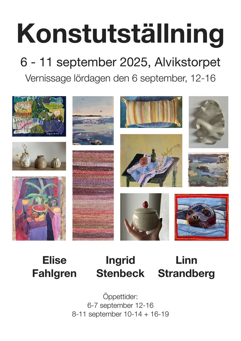 Art exhibition Alvikstorpet Bromma