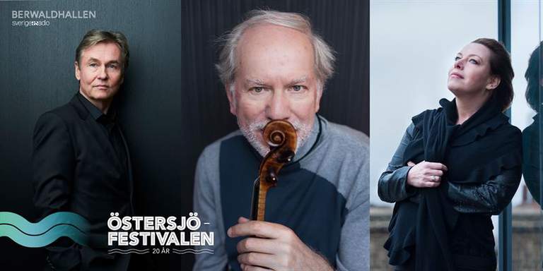 Photos of the participants of the festival: Esa-Pekka Salonen, Gidon Kremer, Nina Stemme.