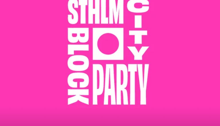 The text STHLM City Block Party