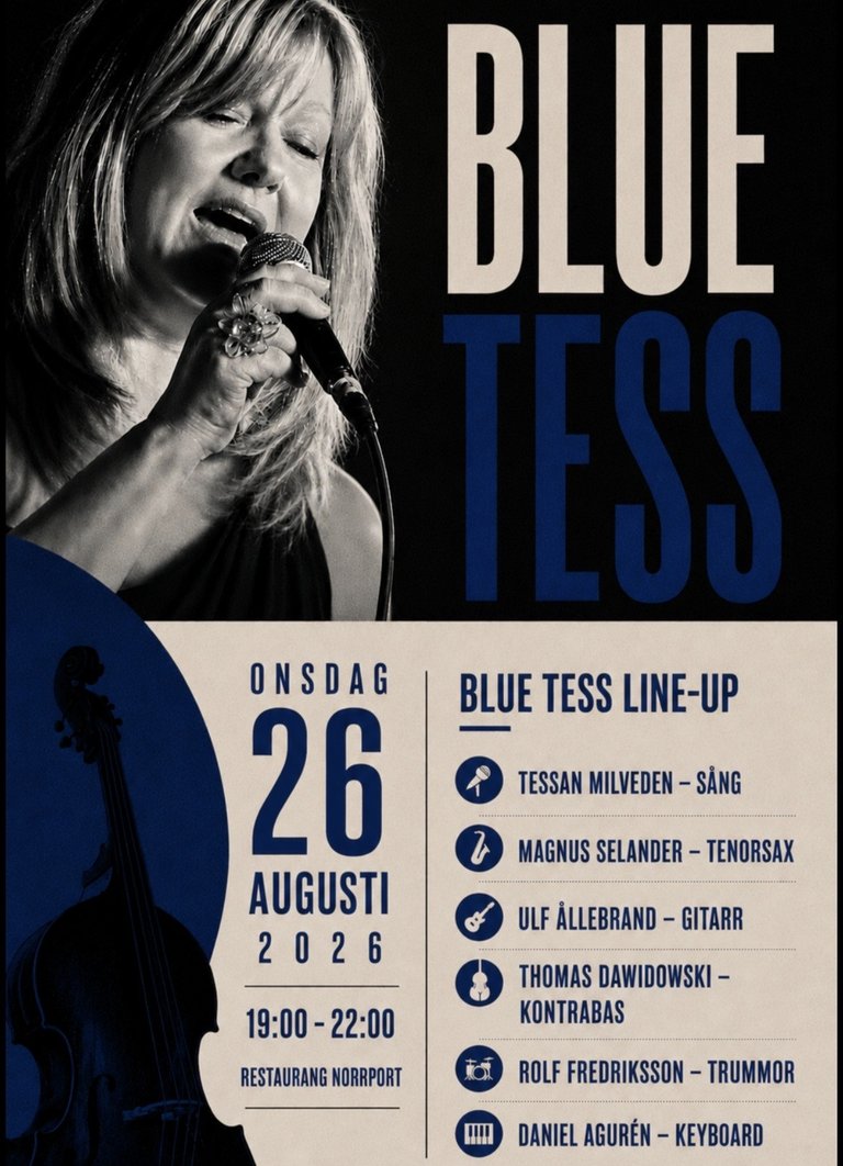 Blue Tess – Jazz & Blues featuring Tessan Milveden