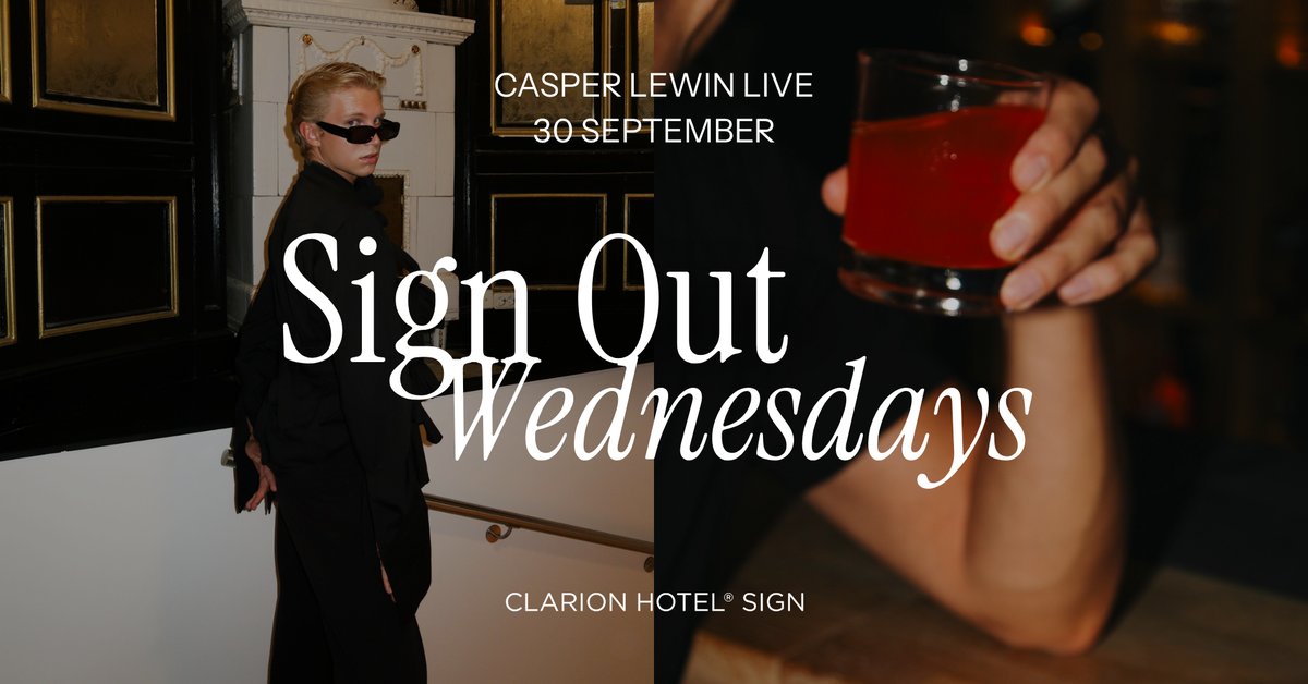 Live: Casper Lewin at Clarion Hotel Sign