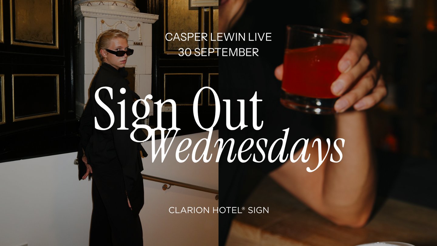 Live: Casper Lewin at Clarion Hotel Sign