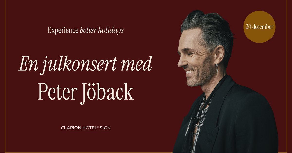 Christmas Concert with Peter Jöback