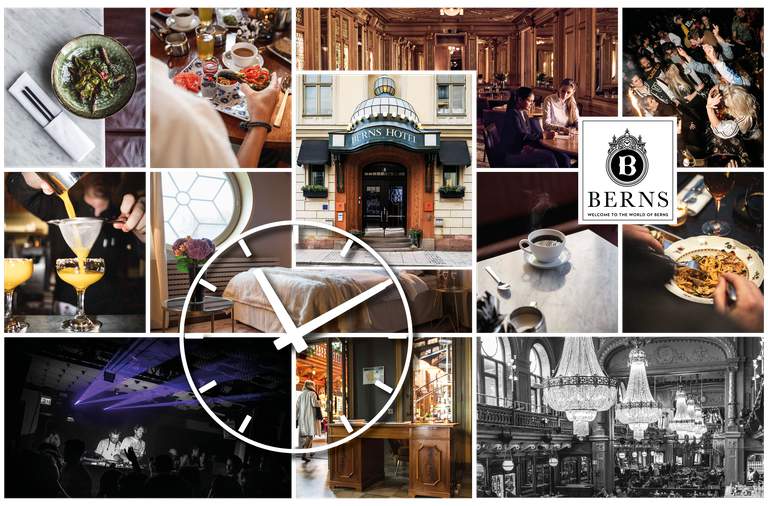 Collage of different pictures from Berns.