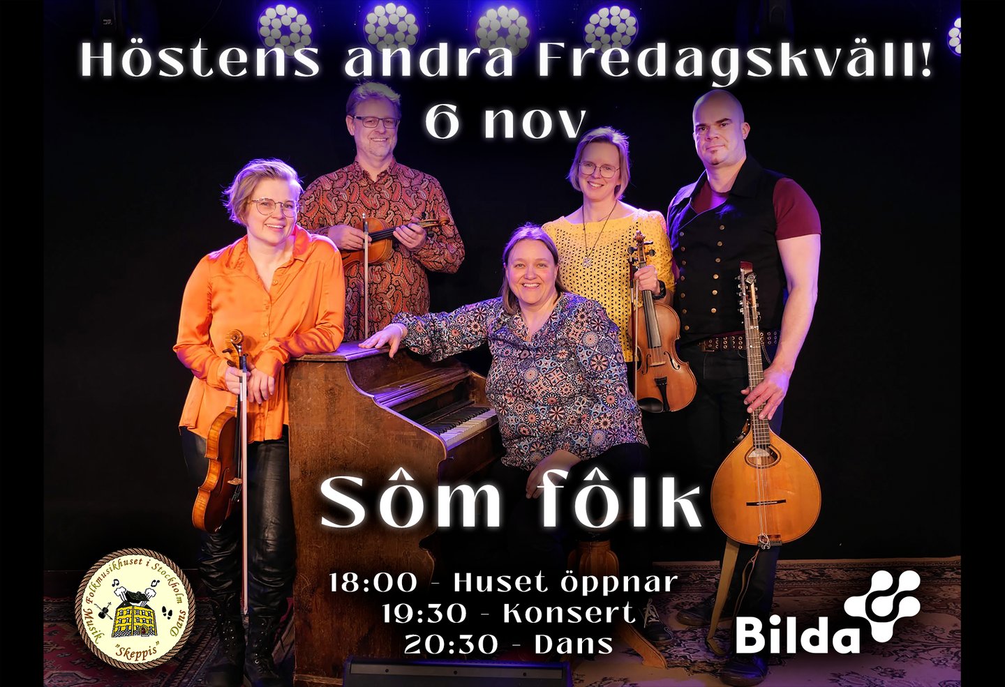 Consert & danceevening at Folk music house!