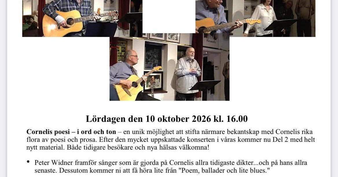 CORNELIS’S POETRY – IN WORDS AND MUSIC