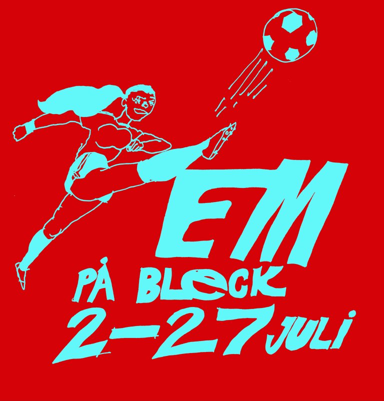 Football graphics displaying the tournament dates.