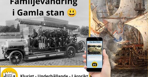 EJ EVENT - lägg till i "be your own guide..." istället. / Aron Explore the Old Town with Cityquizwalks (family friendly) and compete in this fun quiz.