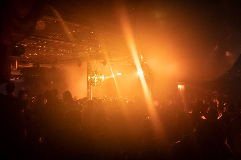 Nightclubs in Stockholm. A crowded dancefloor at Fållan, a nightclub and concert venue in southern Stockholm.