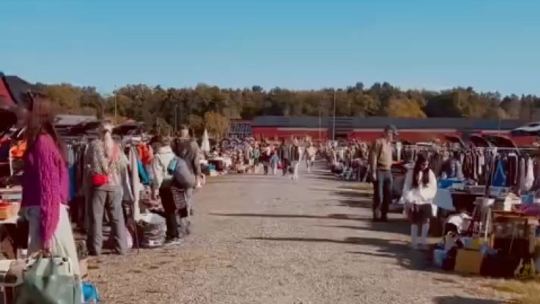 Flea market - in the back of the car