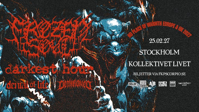 Frozen Soul + Support: Darkest Hour + Denial Of Life + Dethroned