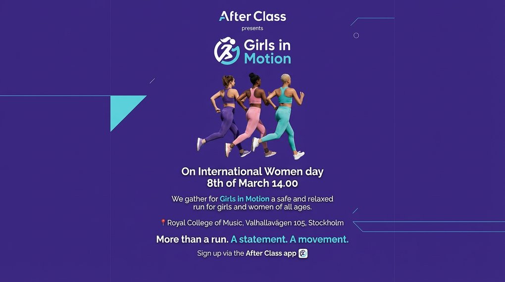 Girls in Motion - Run with us on Women's Day!