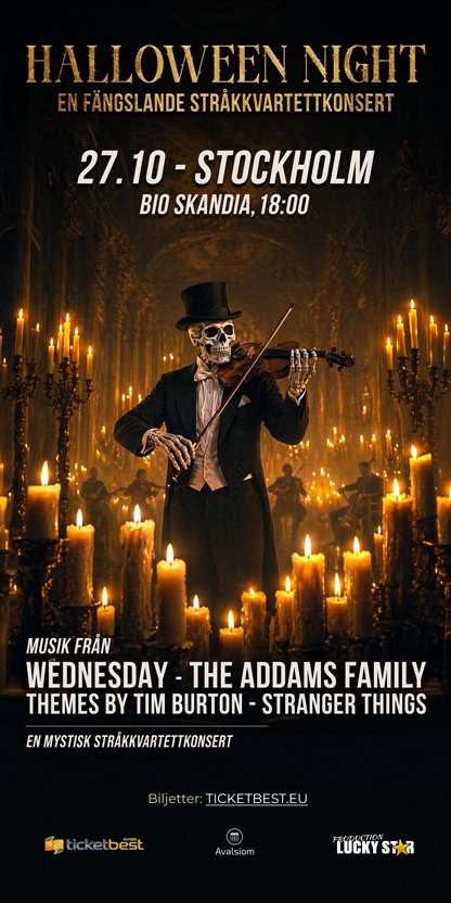 Halloween Night. A Haunting String Quartet Recital