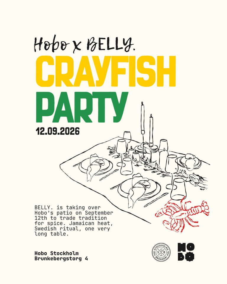 Hobo x BELLY. Crayfish Party