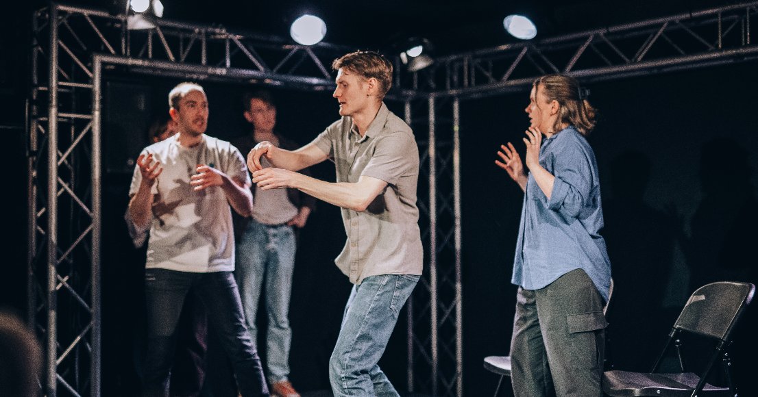 Improv comedy show with Lilla improteatern STHLM
