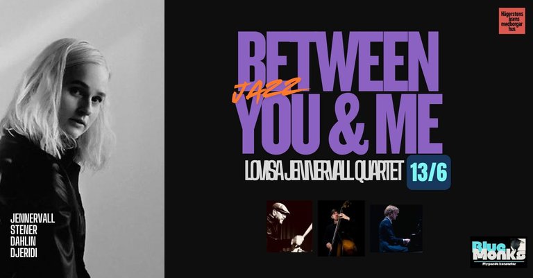 Jazz at Åsen: Jazz Between You and Me with Lovisa Jennervall-Stener-Dahlin-Djeridi Quartet