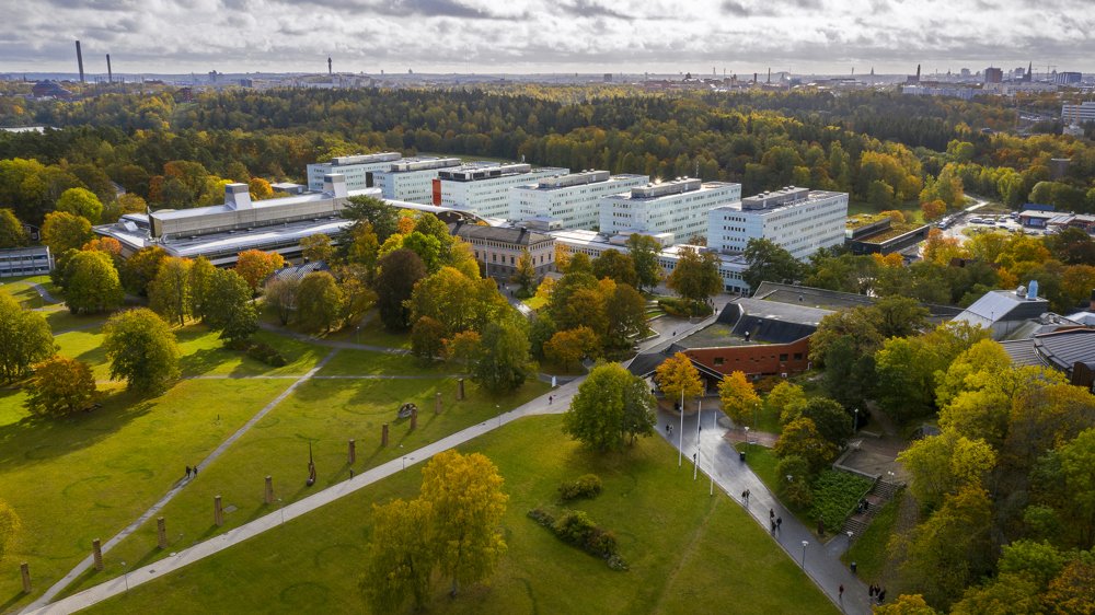 Stockholm University in autumn.