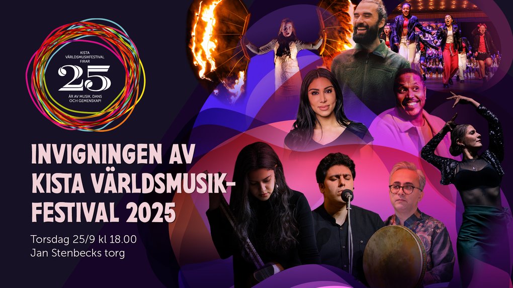 Event poster for the festival, featuring various artists