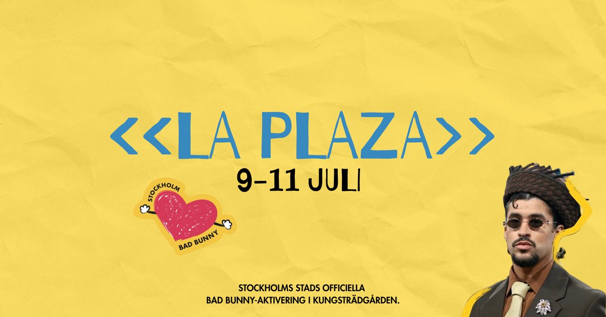 La Plaza – Bad Bunny Fan Zone in Kungsträdgården