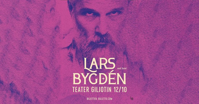 LB [Lars Bygdén] and band Live Teater Giljotin