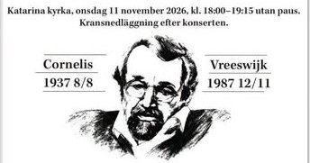 Memorial concert for Cornelis Vreeswijk