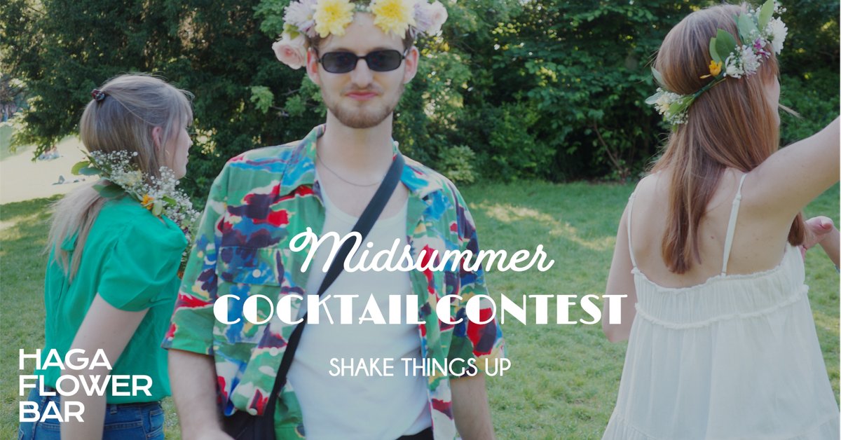 Midsummer Cocktail Contest at Haga Flower Bar – Stockholm