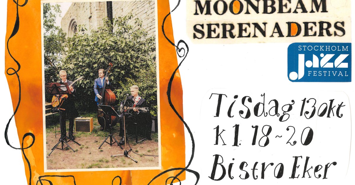 Moonbeam Serenaders Jazz trio at Bistro Eker